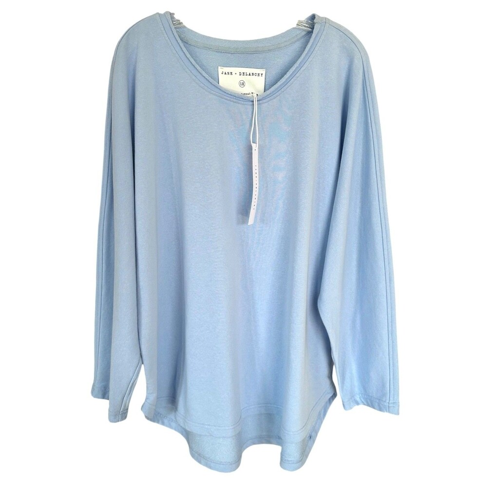 Jane & Delancey Women's Casual Wear Blouse Top Long Sleeve Plus Size 3X Blue